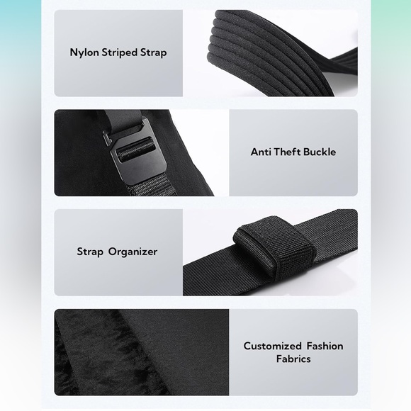 Waterfly Crossbody Sling NWT Black Stickers Included! - Picture 9 of 9